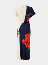 La DoubleJ Queen Peony Placée Blue Lela Dress