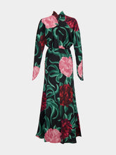 La DoubleJ Peony Gilda Maxi Silk Dress