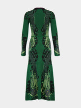 La DoubleJ Atlantis Green Jacquard Knit Bee Dress