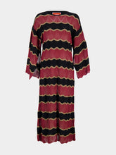 La DoubleJ Burgundy Hang Ten Knit Kaftan