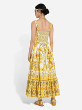 Dolce & Gabbana Majolica-Print Calf-Length Corset Dress