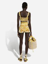 Dolce & Gabbana Majolica Print Strappy Poplin Top