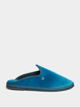 Piedaterre Blue Velvet Dandy Slippers