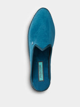 Piedaterre Blue Velvet Dandy Slippers