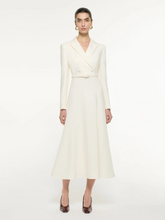 Roland Mouret Cream Tailored Midi Dress