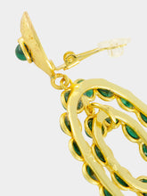 Sylvia Toledano Gina Earrings in Gold and Malachite