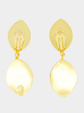 Sylvia Toledano Green and Grey Marquise Stone Earrings