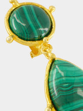 Sylvia Toledano Malachite Two-Stone Drop Earrings