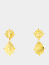Sylvia Toledano Gold Tiger Eye Drop Earrings