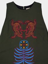 Paula Ebad Duffel Bag Embroidered Sleeveless Maxi Dress