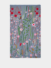 Les Ottomans Embroidered Spring Flowers Cotton Tablecloth