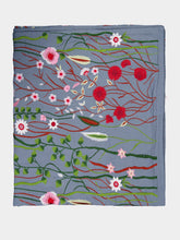 Les Ottomans Embroidered Spring Flowers Cotton Tablecloth