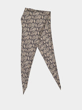 Paula Edon Snakeskin Printed Silk Twill Scarf