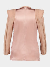 Balmain Beige Poudre Shoulder-Pad Blouse