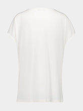 Balmain White Short-Sleeved Lipstick Print T-Shirt