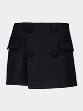 Balmain Black Buttoned 4-Pocket Wool Shorts