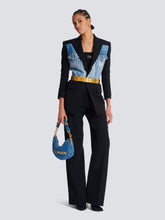 Black Tailored Grain de Poudre Trousers