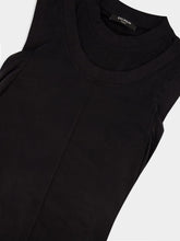 Balmain Black Twisted Double-Collar Tank Top