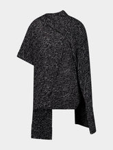 Balmain Black Script Print Blouse