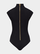 Balmain Beige Jacquard Knit Bodysuit