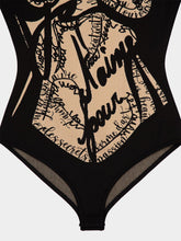 Balmain Beige Jacquard Knit Bodysuit