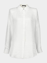 Balmain White Jacquard Long-Sleeve Shirt