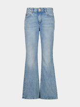 Balmain Blue Flared Denim Jeans