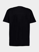 Balmain Black Flocked Logo T-Shirt