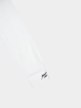 Balmain Embroidered Collar White Poplin Shirt