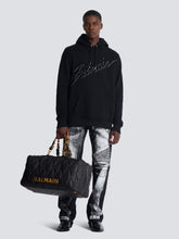 Balmain Black Flocked Sweatshirt