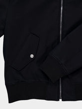 Balmain Black Cotton Bomber Jacket with Vintage Logo