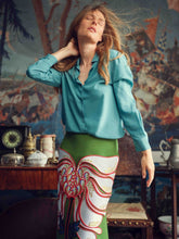 Paula Elizabeth Flowera Embroidered Pencil Skirt