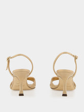 Jimmy Choo Elsy Gold Suede Slingback Sandals