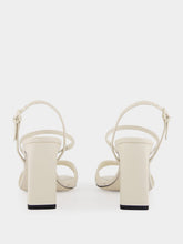 Jimmy Choo Elsy 85 Latte Nappa Leather Sandals