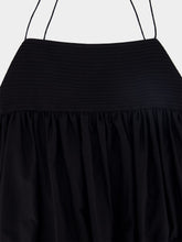 Matteau Black Empire Pintuck Bodice Dress