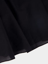 Matteau Black Empire Pintuck Bodice Dress