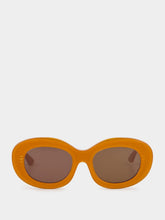 Thierry Lasry Envy Orange Acetate Oval Sunglasses