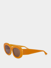 Thierry Lasry Envy Orange Acetate Oval Sunglasses
