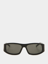 Casablanca Black Rectangular Comb Sunglasses