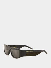 Casablanca Black Rectangular Comb Sunglasses