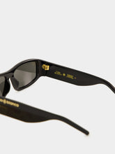 Casablanca Black Rectangular Comb Sunglasses