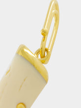 Aurélie Bidermann Gold and Ivory Caftan Moon Charm