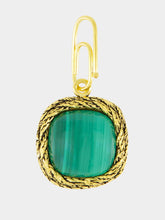 Aurélie Bidermann Miki Malachite Charm in Yellow Gold