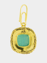 Aurélie Bidermann Miki Malachite Charm in Yellow Gold