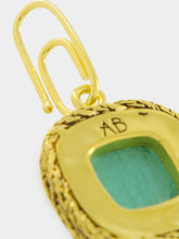 Aurélie Bidermann Miki Malachite Charm in Yellow Gold