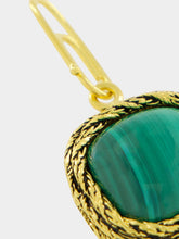 Aurélie Bidermann Miki Malachite Charm in Yellow Gold
