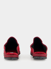 Piedaterre Dandy Slippers in Bordeaux Sipario Velvet