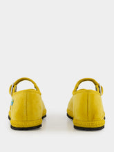 Piedaterre Mary Jane Bambino in Yellow Ribolla Velvet