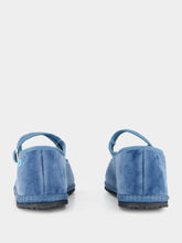 Piedaterre Mary Jane in Adriatic Blue Velvet