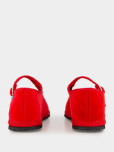Piedaterre Mary Jane in Red Refosco Velvet